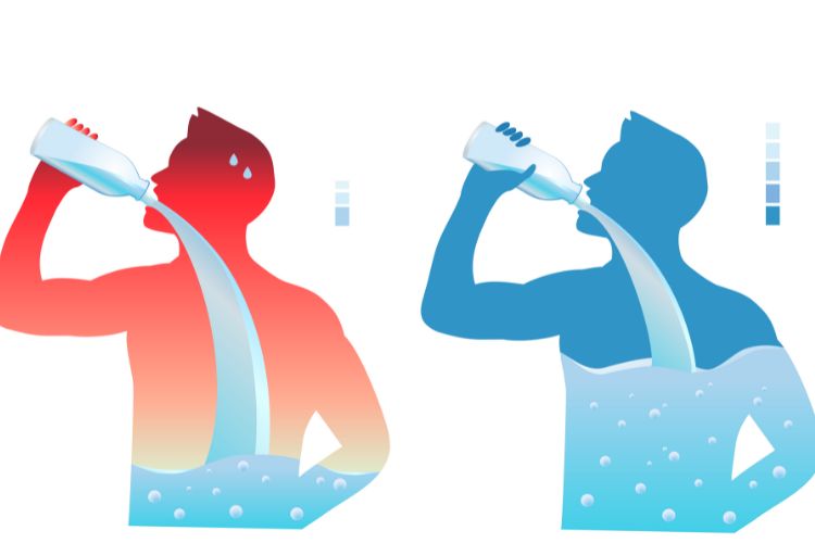 a graphic depiction of hydration to fight dizziness