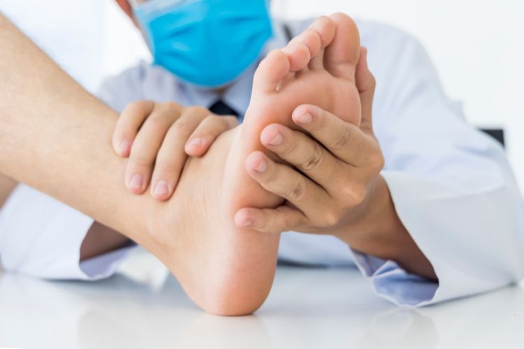 a doctor discusses foot pain